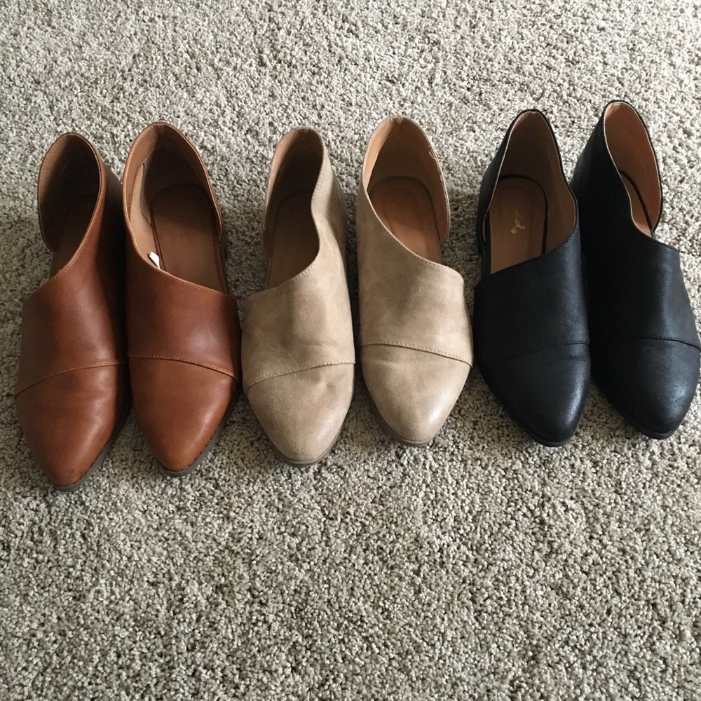 Lot of 2 booties worn once each